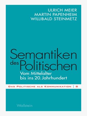 cover image of Semantiken des Politischen